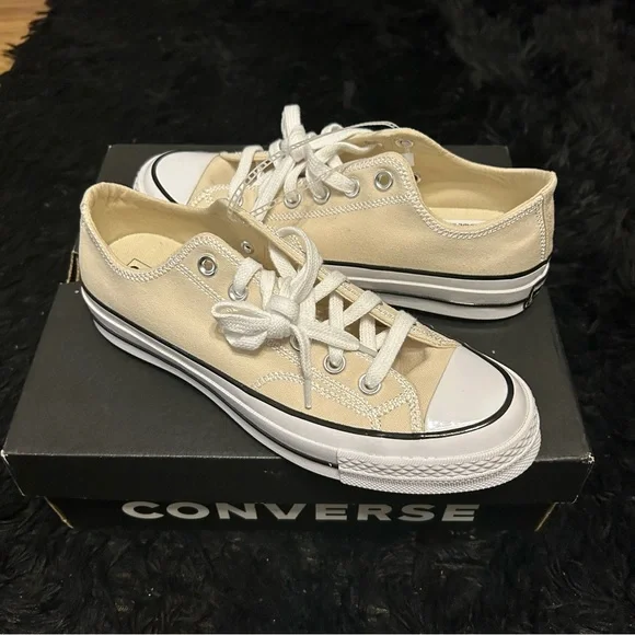 CONVERSE Chuck 70 canvas lace up low top shoes sneakers women’s 8.5 new - Picture 7 of 7